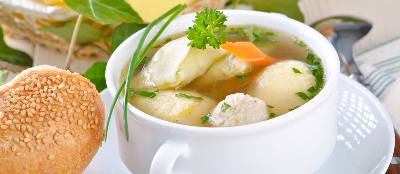 Rindsuppe Traditional Soup From Vienna, Austria