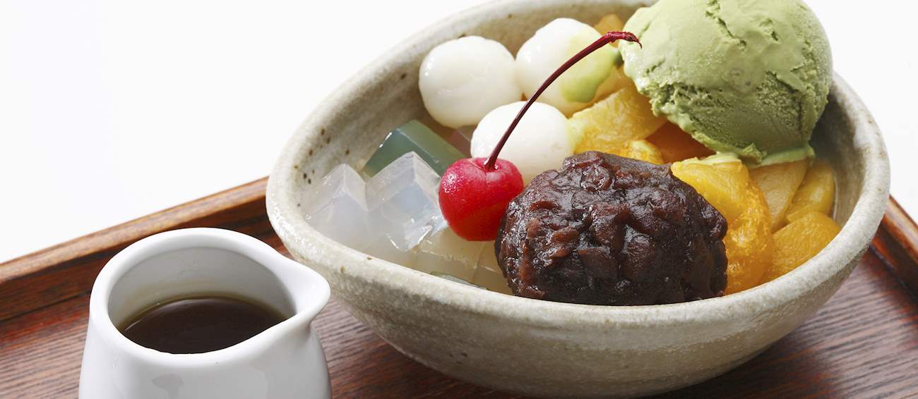 Anmitsu Traditional Dessert From Japan
