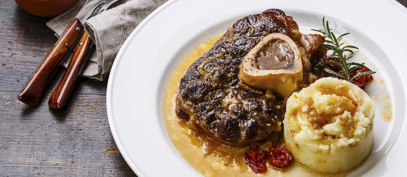 Ossobuco Alla Milanese Traditional Veal Dish From Milan, Italy
