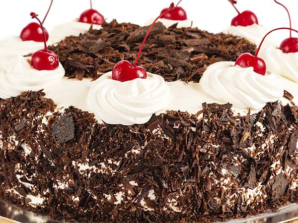 Schwarzwalder Kirschtorte Traditional Cake From Black Forest Germany