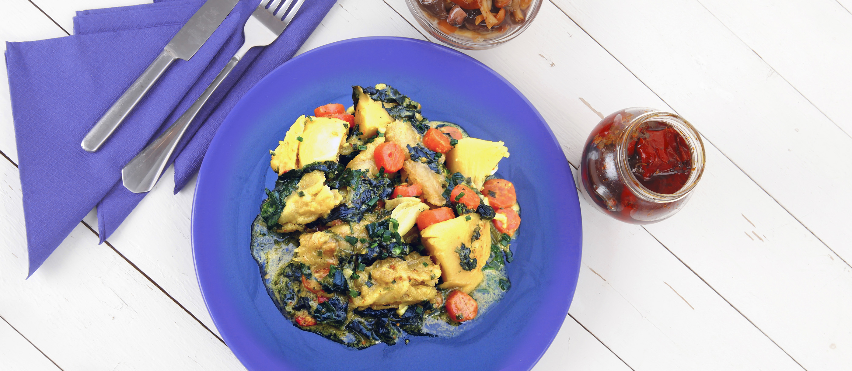 Oil Down Traditional Stew From Grenada, Caribbean