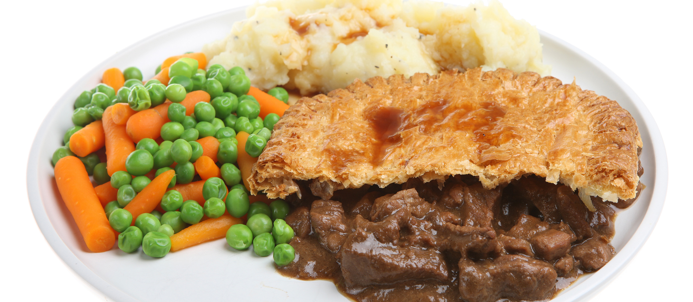 Pie And Mash Traditional Savory Pie From London, United Kingdom