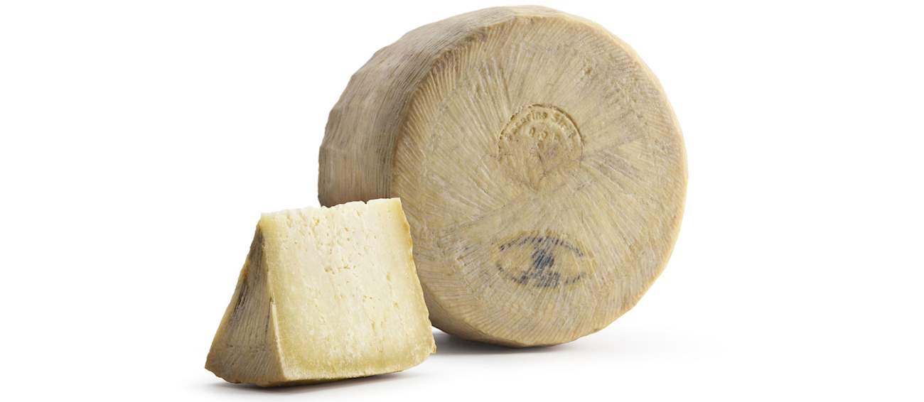 Pecorino Siciliano Local Cheese From Sicily, Italy