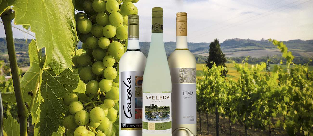 Vinho Verde Local Wine Appellation From Braga District, Portugal