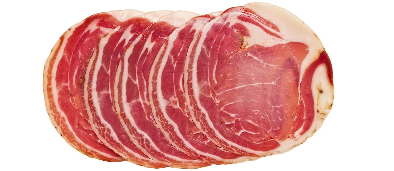 Pancetta Local Cured Meat From Italy, Western Europe