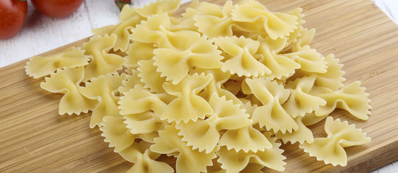 Farfalle Local Pasta Variety From Lombardy, Italy