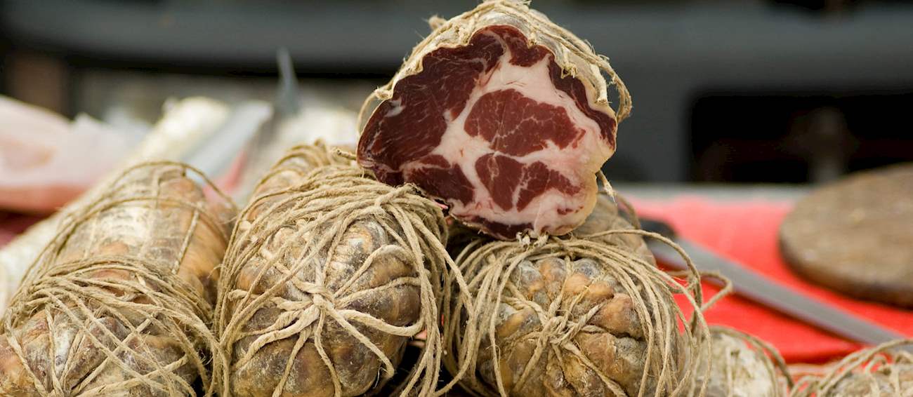 Coppa Piacentina Local Cured Meat From Province of Piacenza, Italy