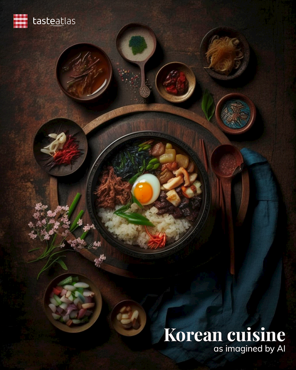 Prompt: Imagine Korean cuisine