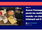 The largest French television accuses TasteAtlas of rigging the cheese ranking in favor of Italy