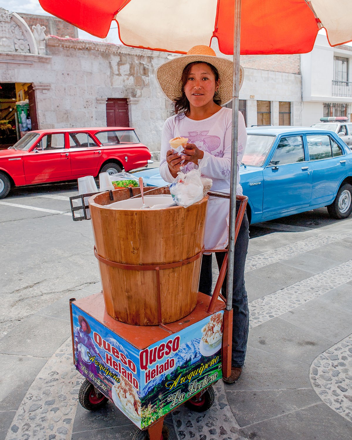 Queso helado ice cream is the most famous Arequipan dessert - 