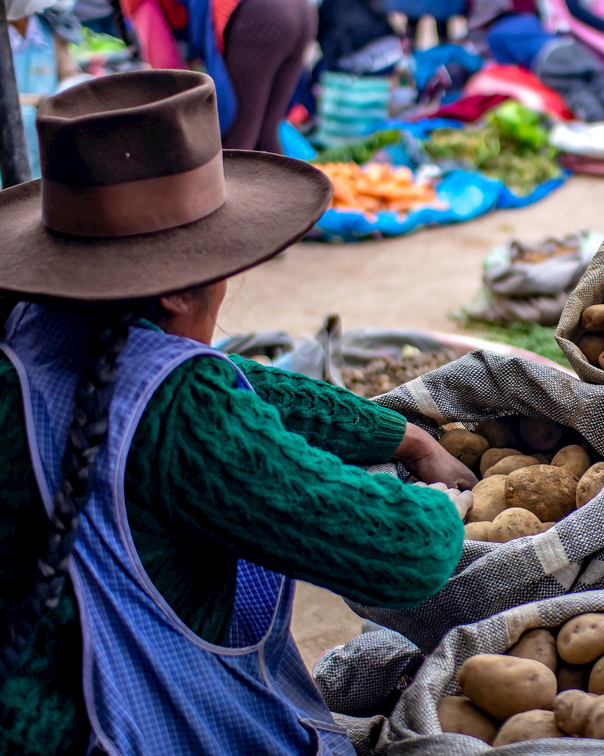 With up to 3,000 variaties, potato is a staple in the local diet - 