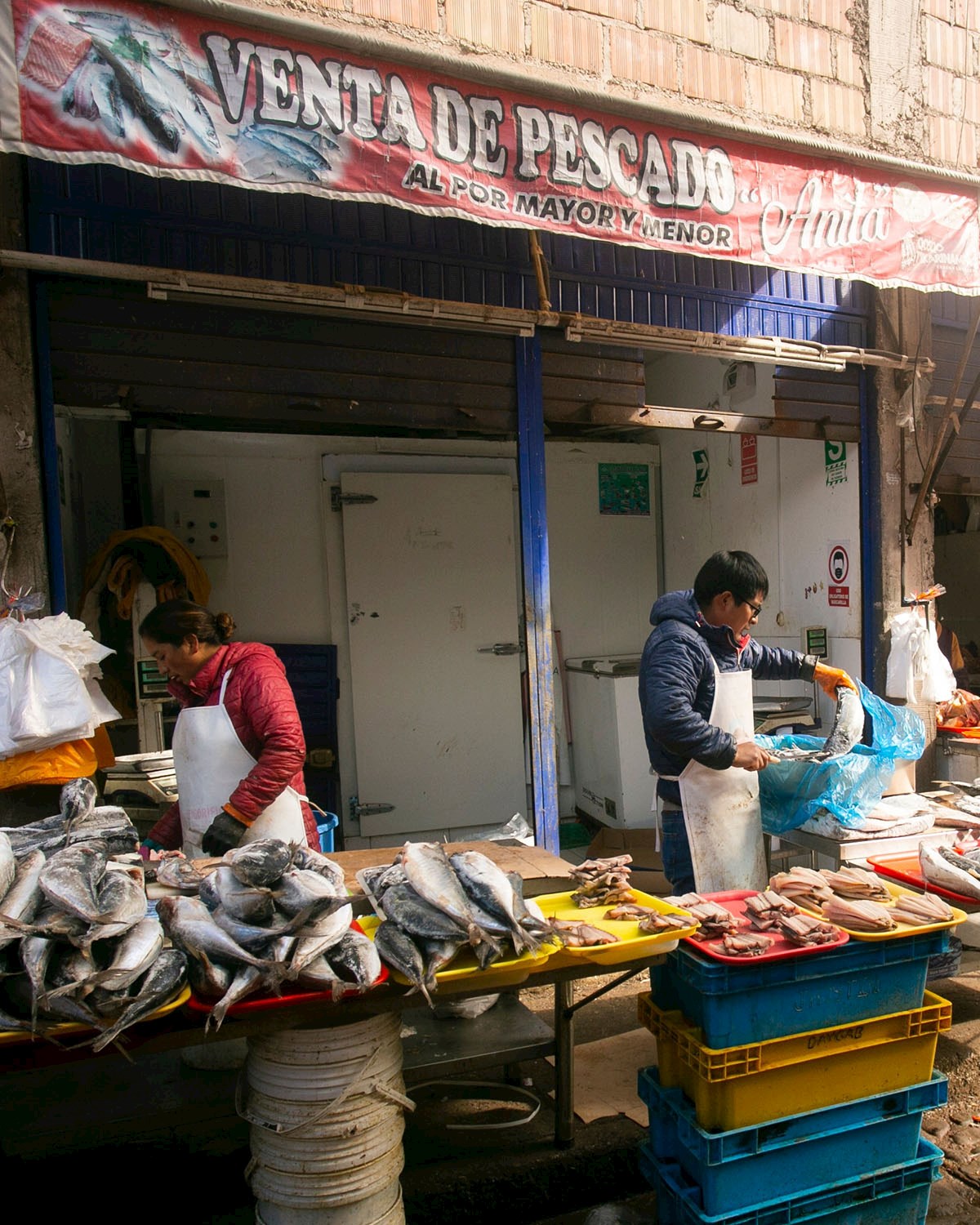 Although far from the ocean, people in Cusco still love to eat fish - 