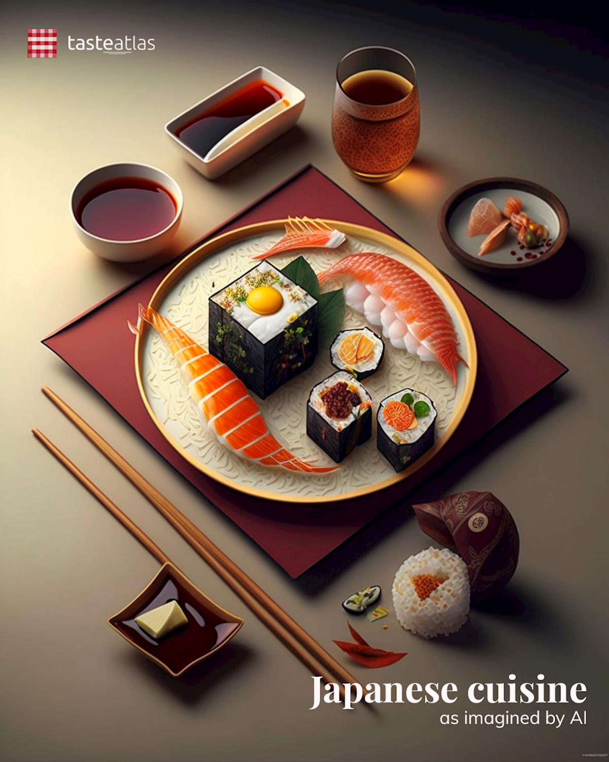 Prompt: Imagine Japanese cuisine