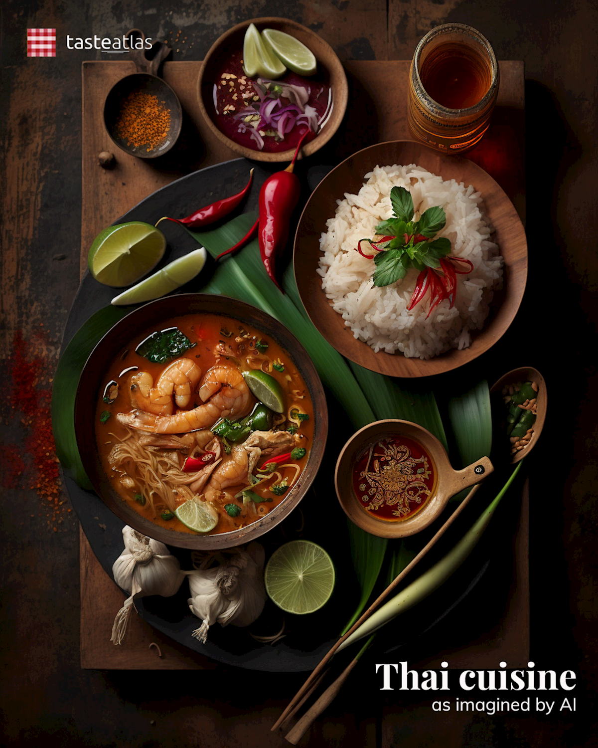 Prompt: Imagine Thai cuisine