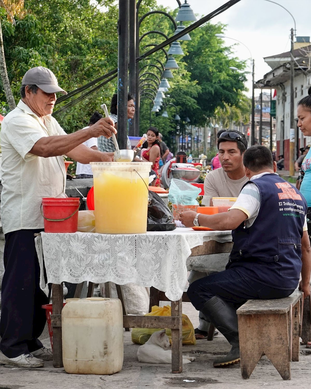 Refreshment on the streets of Iquitos - 