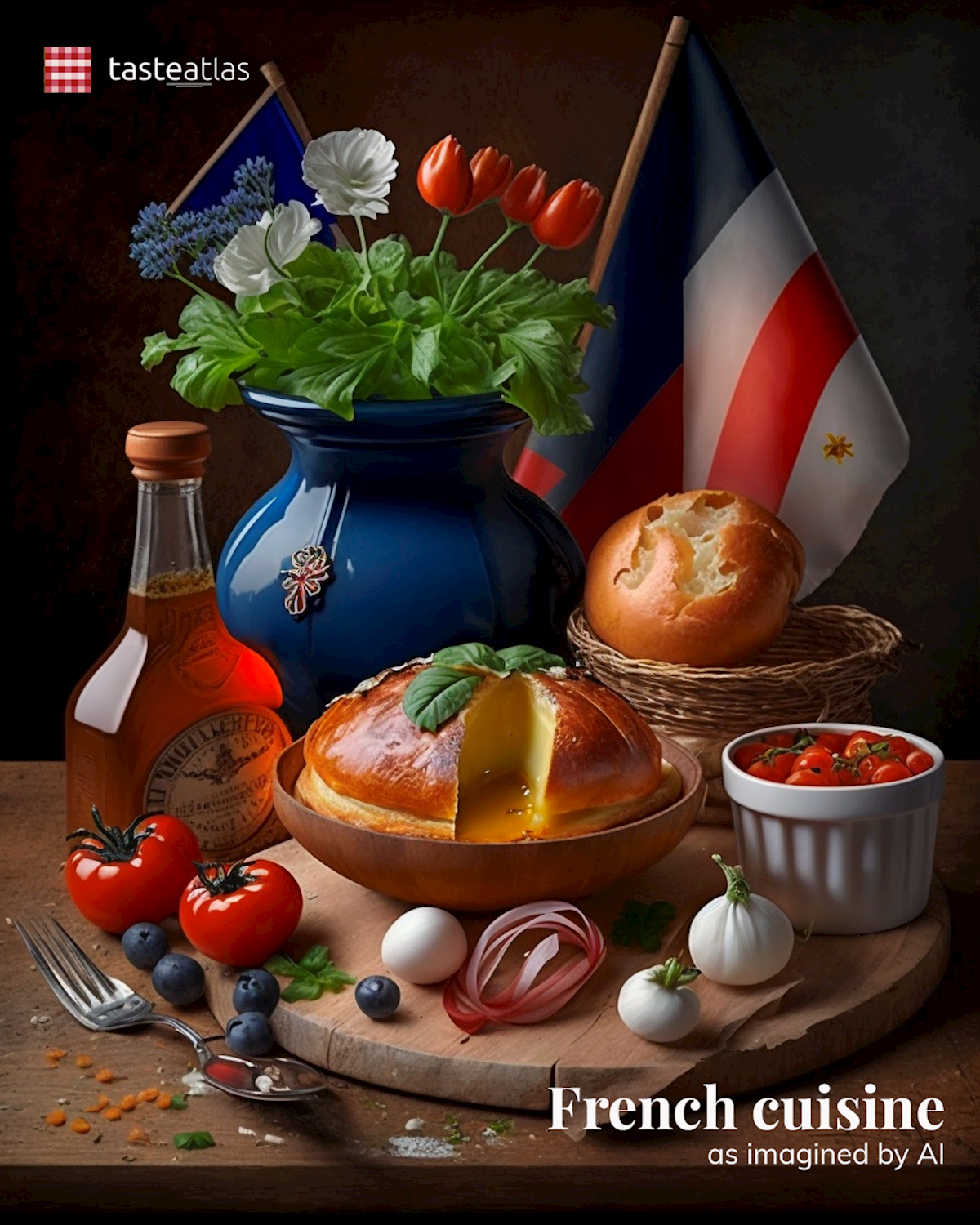 Prompt: Imagine French cuisine