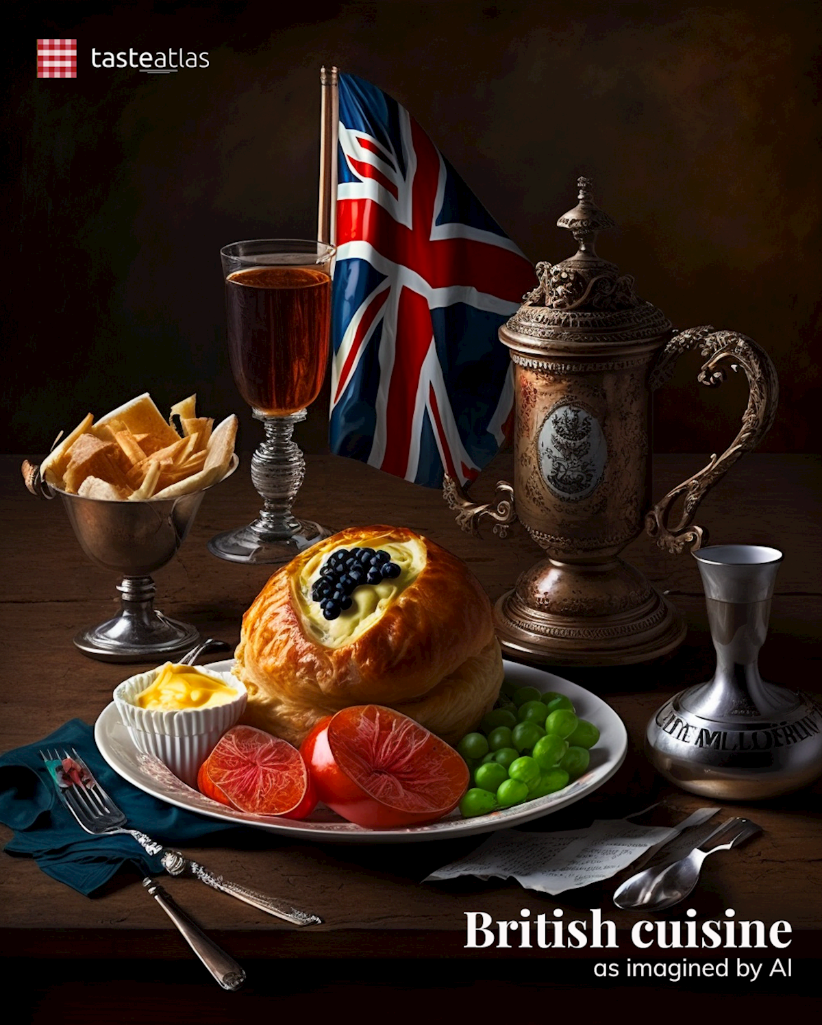 Prompt: Imagine British cuisine