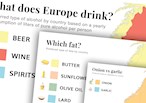 Europe in maps: Beer vs wine, Onion vs garlic, Oil vs fat...