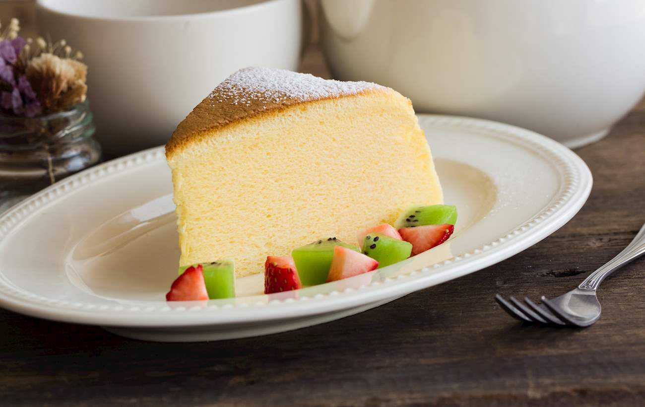 Japanese Cheesecake Traditional Cheese Dessert From Japan