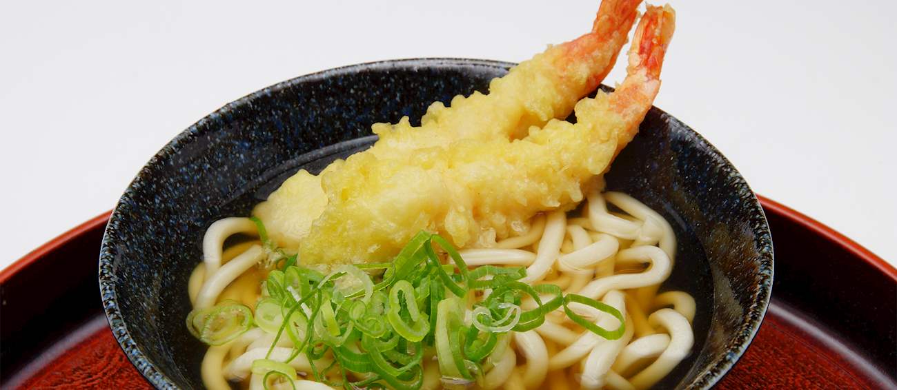 Tempura Udon Traditional Noodle Dish From Japan