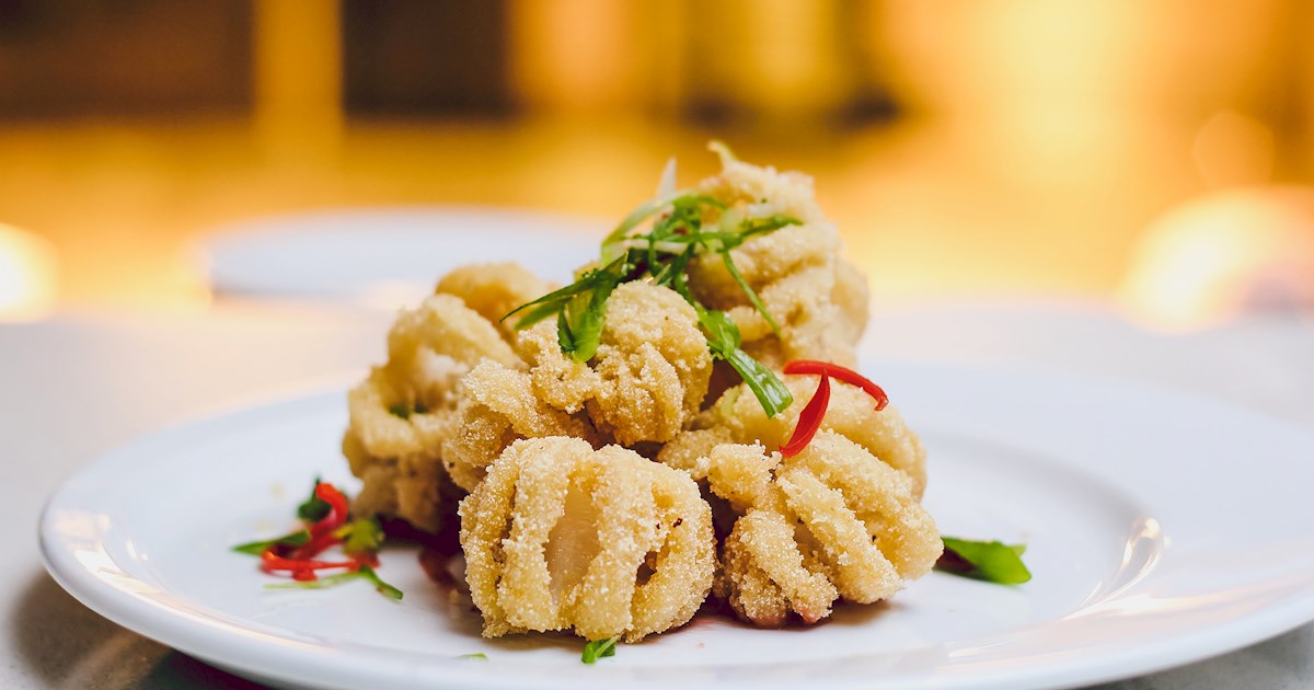 Salt And Pepper Calamari Traditional Snack From Australia