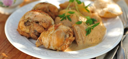 Poulet au cidre