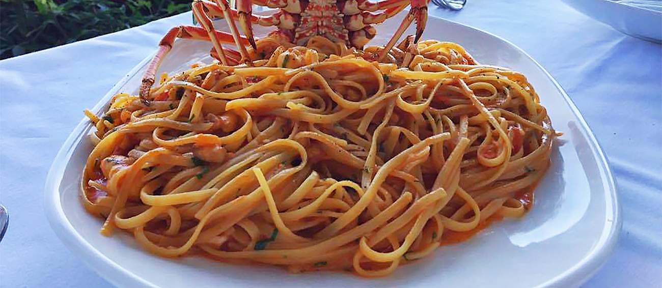 Astakomakaronada Traditional Lobster Dish From Skyros, Greece