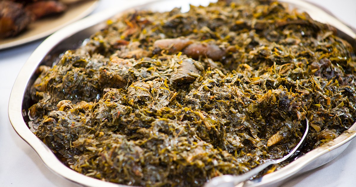 Eru Soup | Traditional Vegetable Soup From Southwest Region, Cameroon