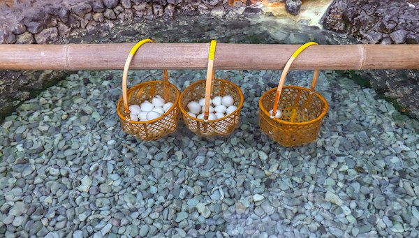 Cooking in Baskets Using Hot Rocks