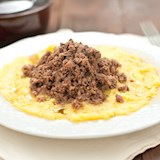 Polenta  Traditional Porridge From Lombardy, Italy