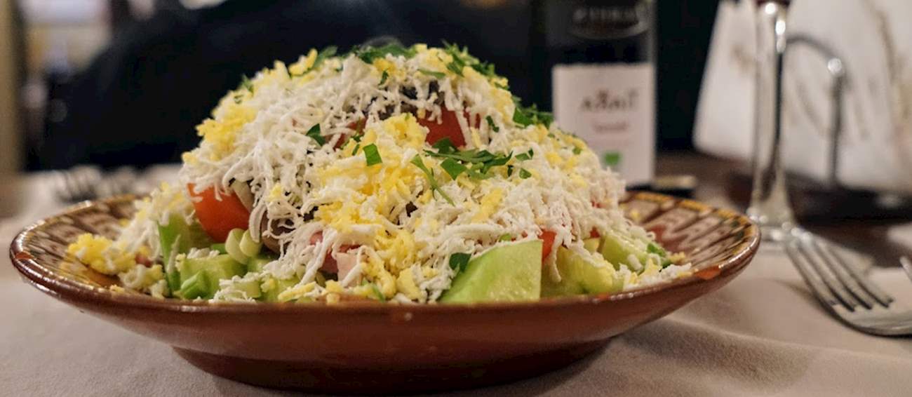 Ovcharska Salad | Traditional Salad From Bulgaria, Southeastern Europe