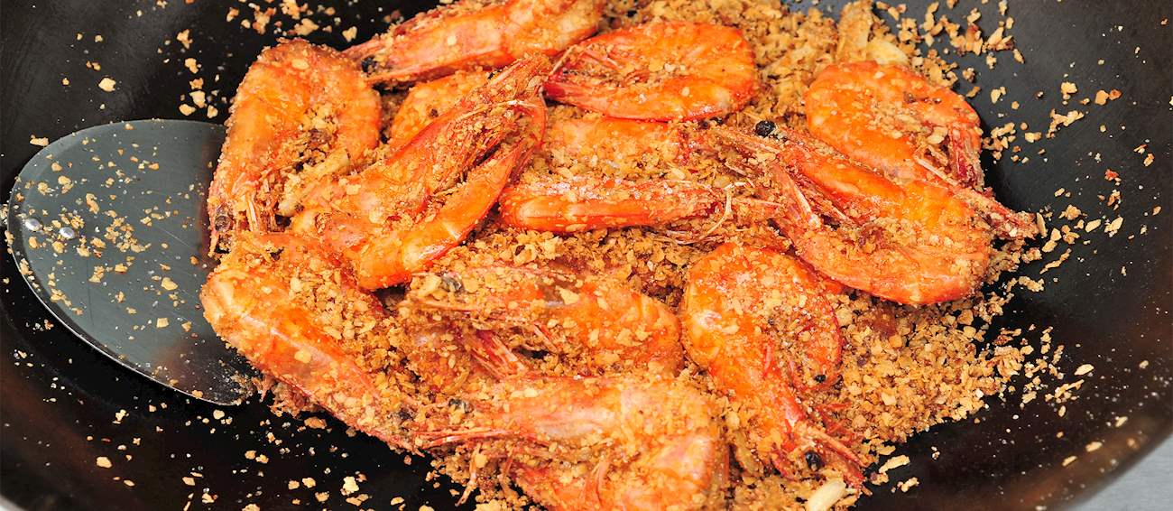 Cereal Prawns Traditional Shrimp/Prawn Dish From Singapore, Southeast