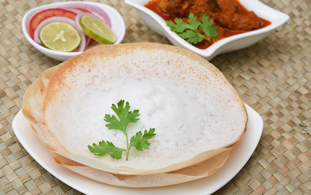 Kallappam Traditional Pancake From Kerala, India