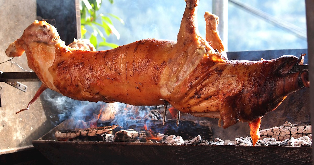 Odojak na Ražnju | Traditional Pork Dish From Croatia, Central Europe