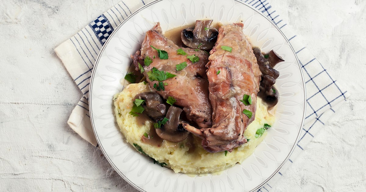 Coniglio All'Arneis | Traditional Rabbit Dish From Piedmont, Italy
