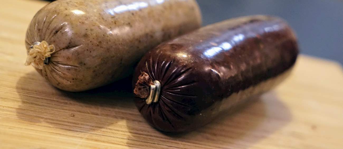 Black Pudding Traditional Blood Sausage From England, United Kingdom