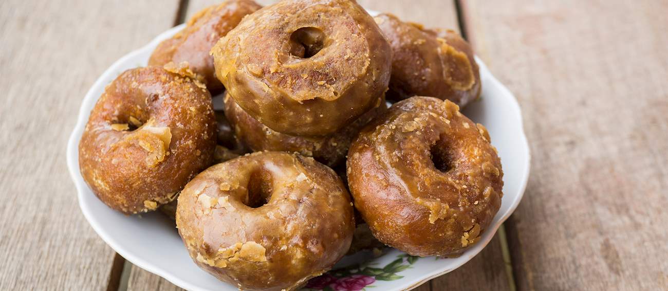 Kuih Keria | Traditional Sweet Pastry From Malaysia, Southeast Asia