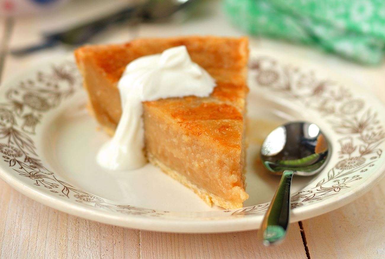 Sugar Pie Traditional Sweet Pie From Quebec, Canada