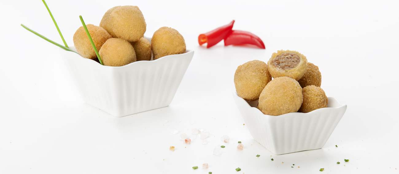 Olive Ascolane Traditional Snack From Province of Ascoli Piceno, Italy