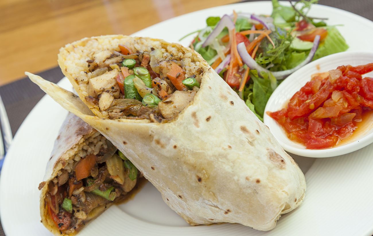 Wrap Roti Traditional Wrap From San Fernando, Trinidad and Tobago