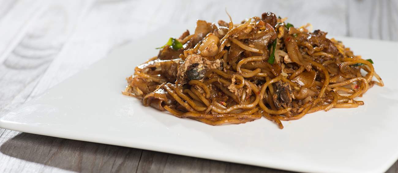 Beef Kway Teow Traditional Noodle Dish From Singapore, Southeast Asia