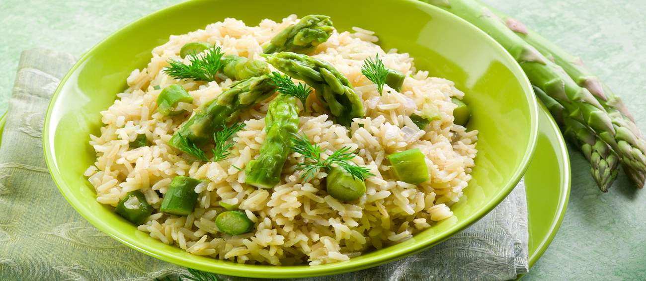 Risotto Verde Traditional Rice Dish From Italy