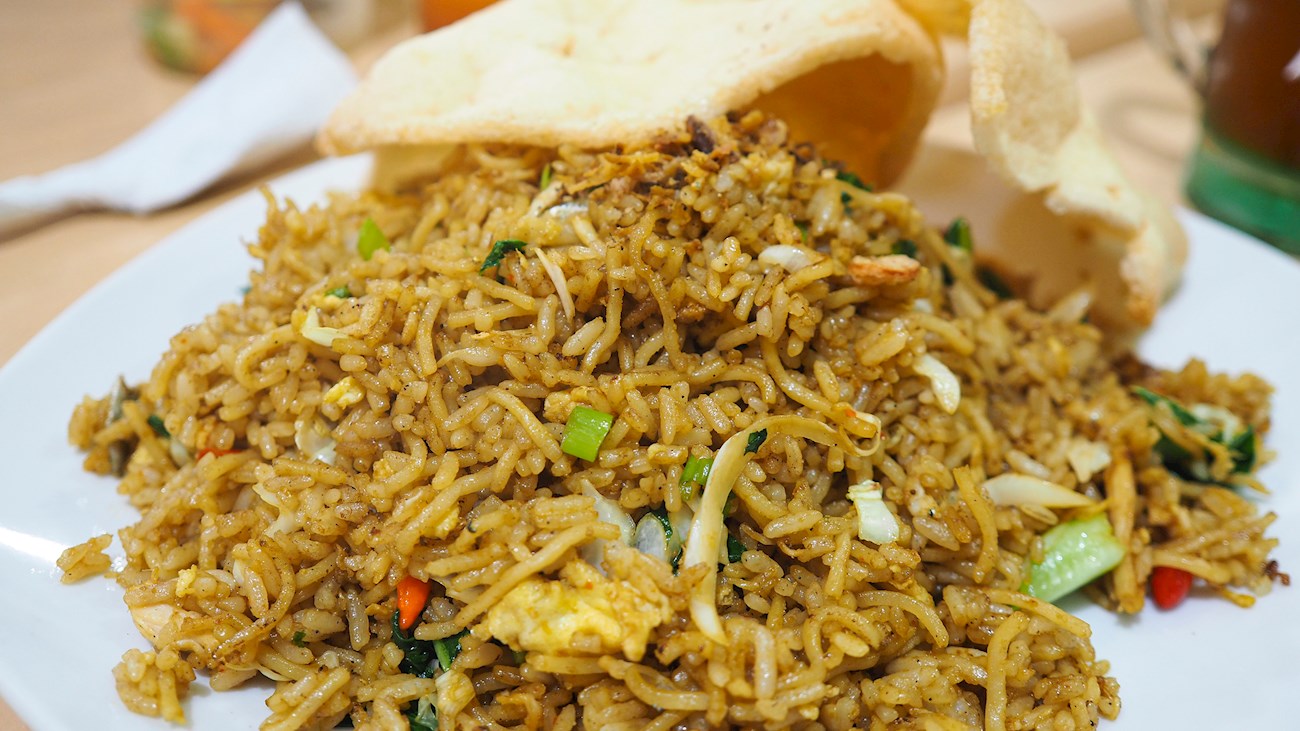 Nasi Goreng Mawut | Traditional Rice Dish From Indonesia, Southeast Asia