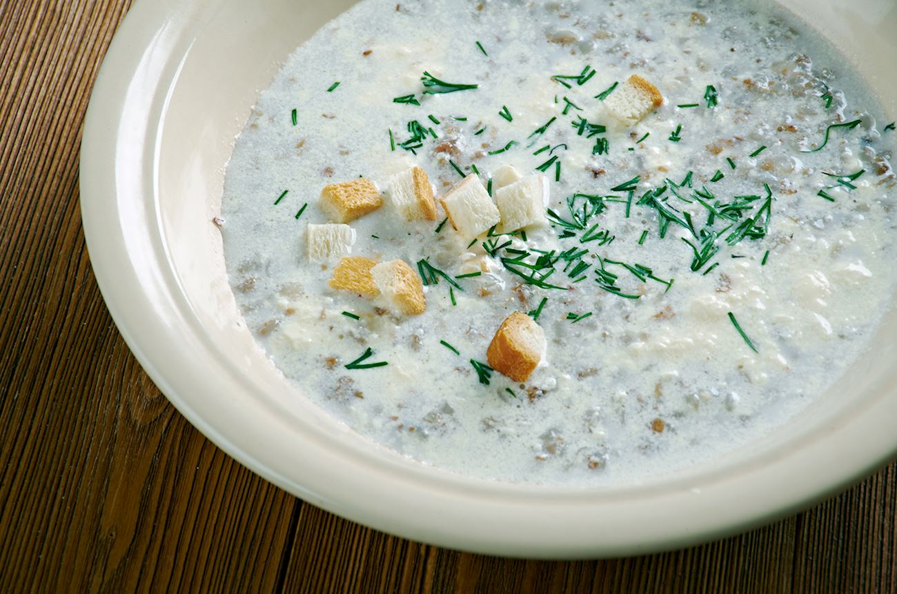 Siemieniotka Traditional Soup From Silesian Voivodeship, Poland