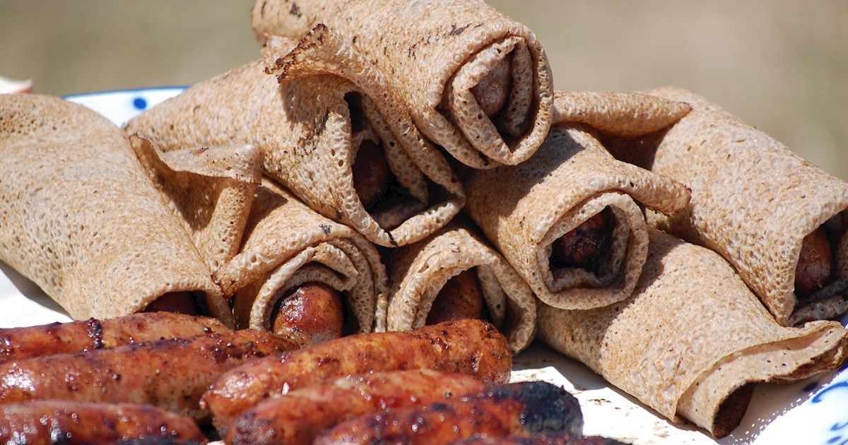 Galettesaucisse Traditional Pancake From IlleetVilaine, France