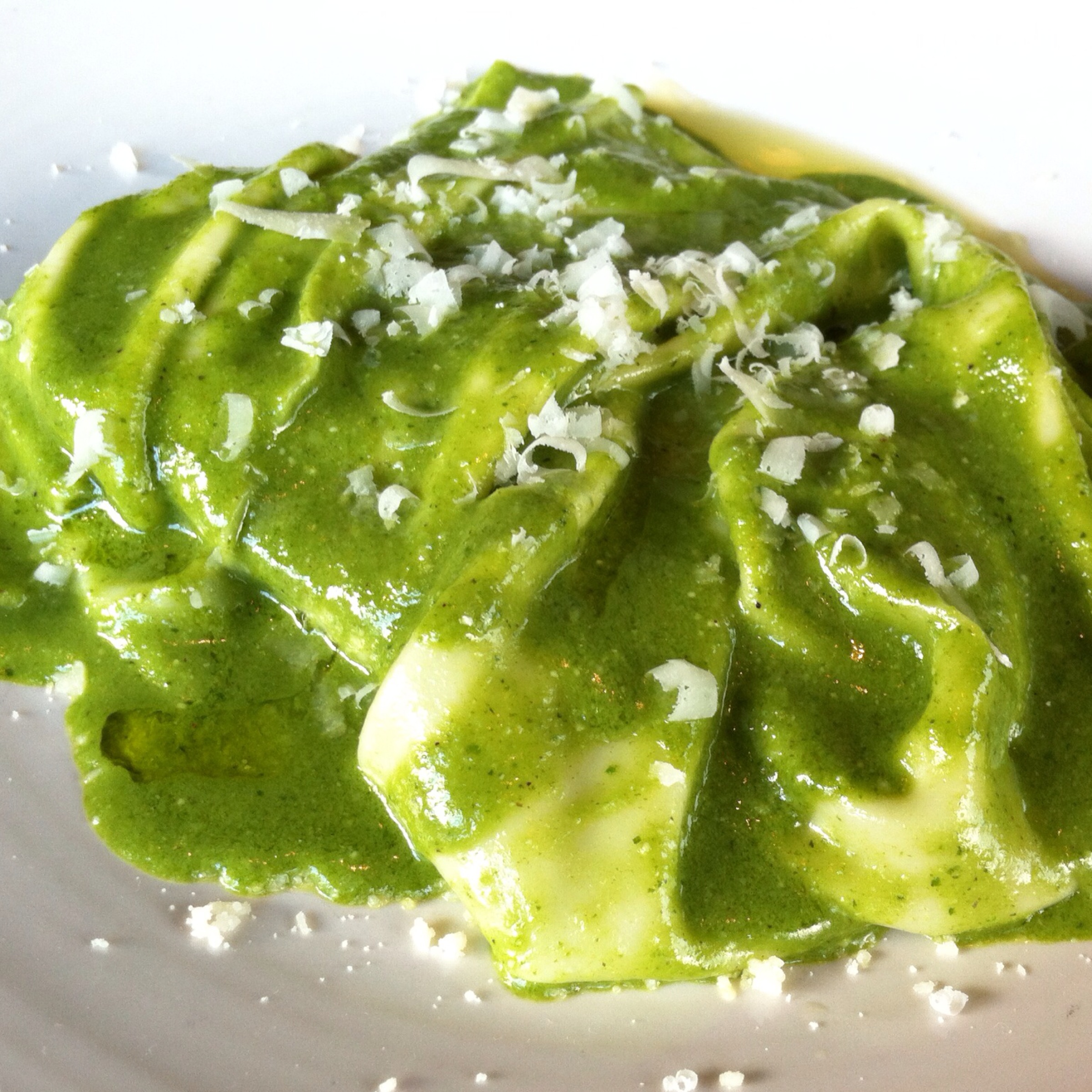 Mandilli de Sea al Pesto Traditional Pasta From Liguria, Italy