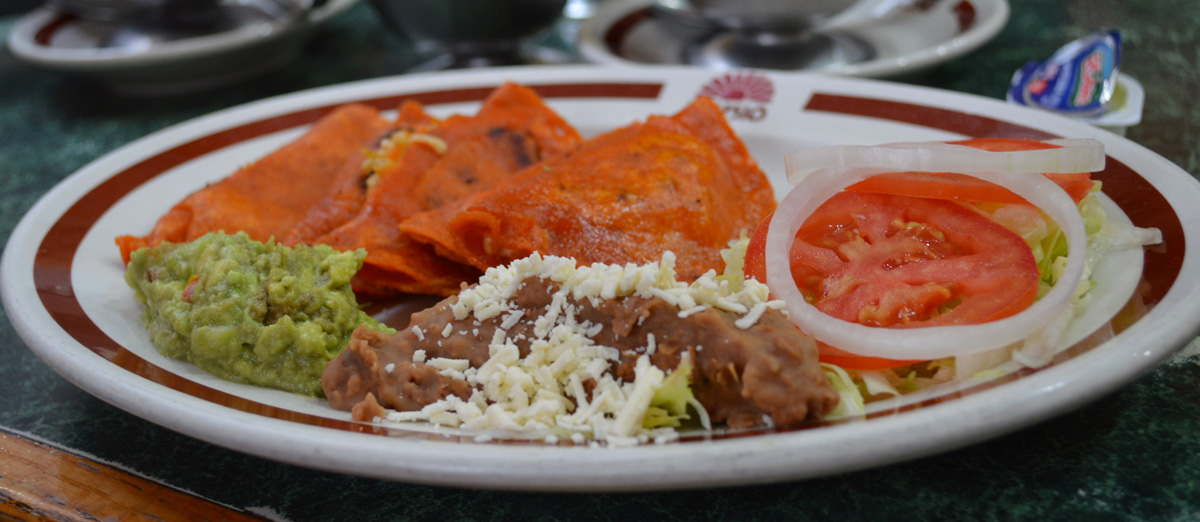 Enchiladas Potosinas Traditional Wrap From San Luis Potosí City, Mexico