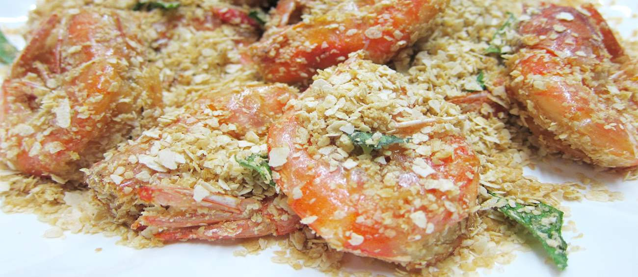 Cereal Prawns Traditional Shrimp/Prawn Dish From Singapore, Southeast