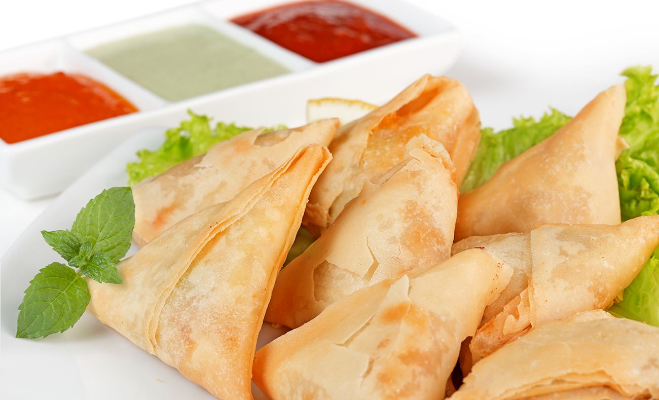 Curry Beef Triangle Traditional Savory Pastry From Hong Kong, China