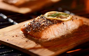 Cedar-plank salmon